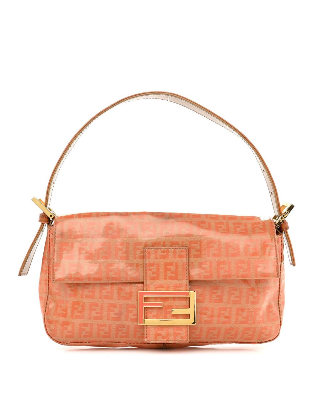 Fendi Vinyl Zucchino Baguette Orange #363250F10B